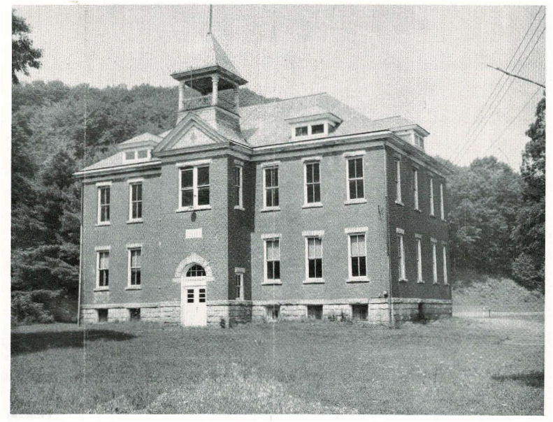 The Benezette School House just after it was announced it would close in 1965.